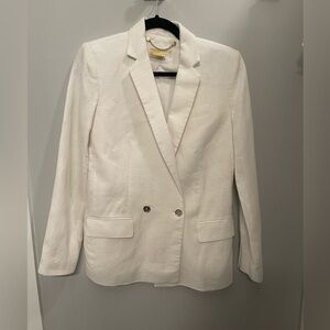 Michael Kors White Linen Blazer